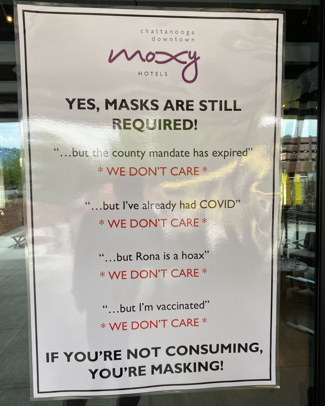 Hotel can't let it go