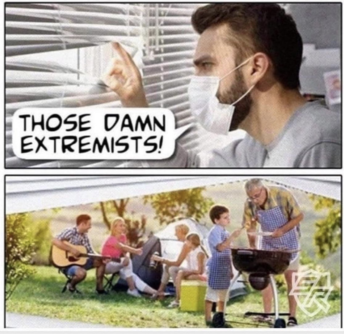 Extremists Spotted: Family Has Barbecue